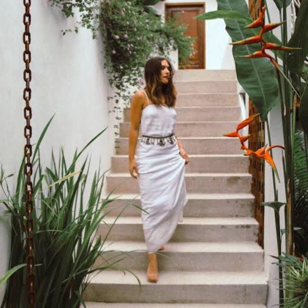 White James Perse Cami Maxi Dress